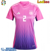 Germany Antonio Rudiger #2 Replica Away Shirt Ladies Euro 2024 Short Sleeve